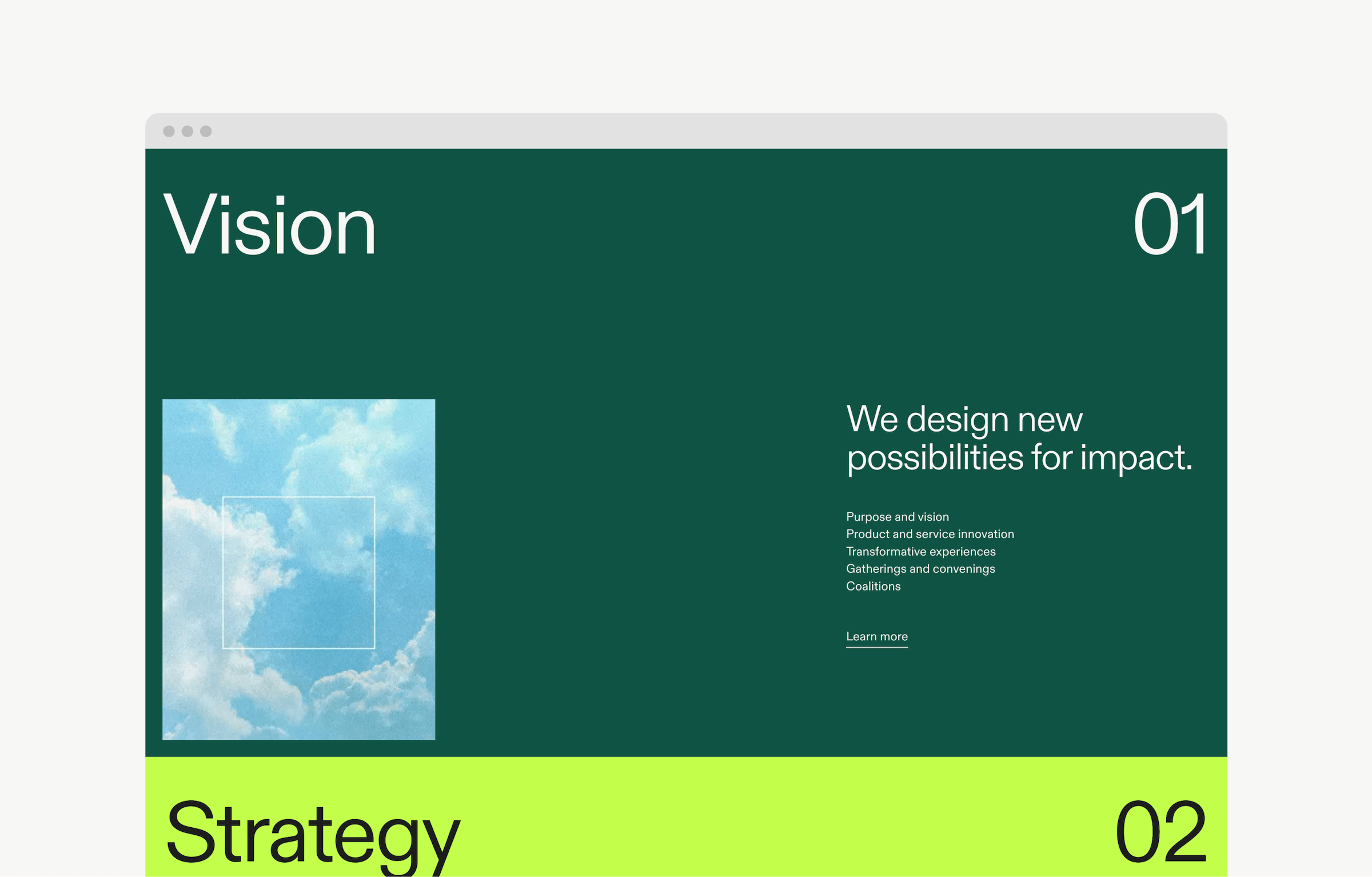 Section from the SYPartners homepage